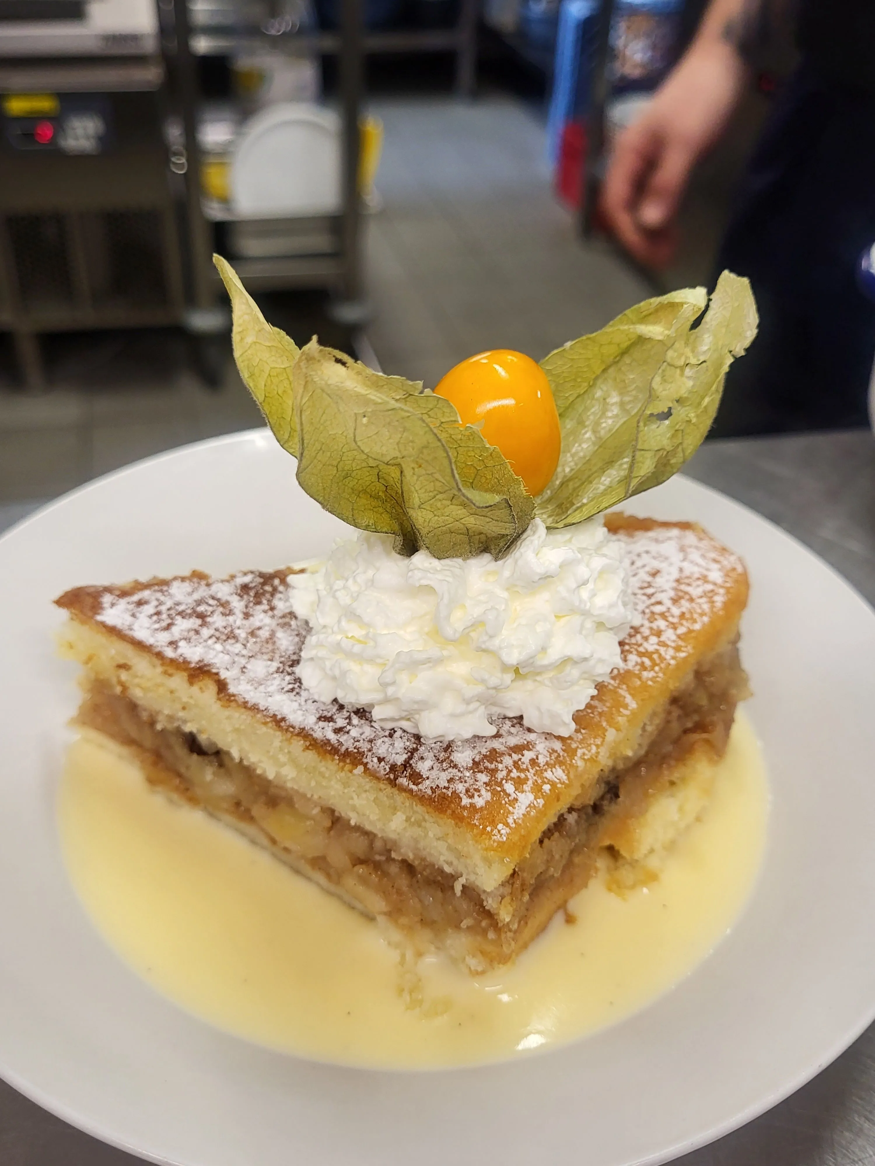 Ein stück Apfelkuchen