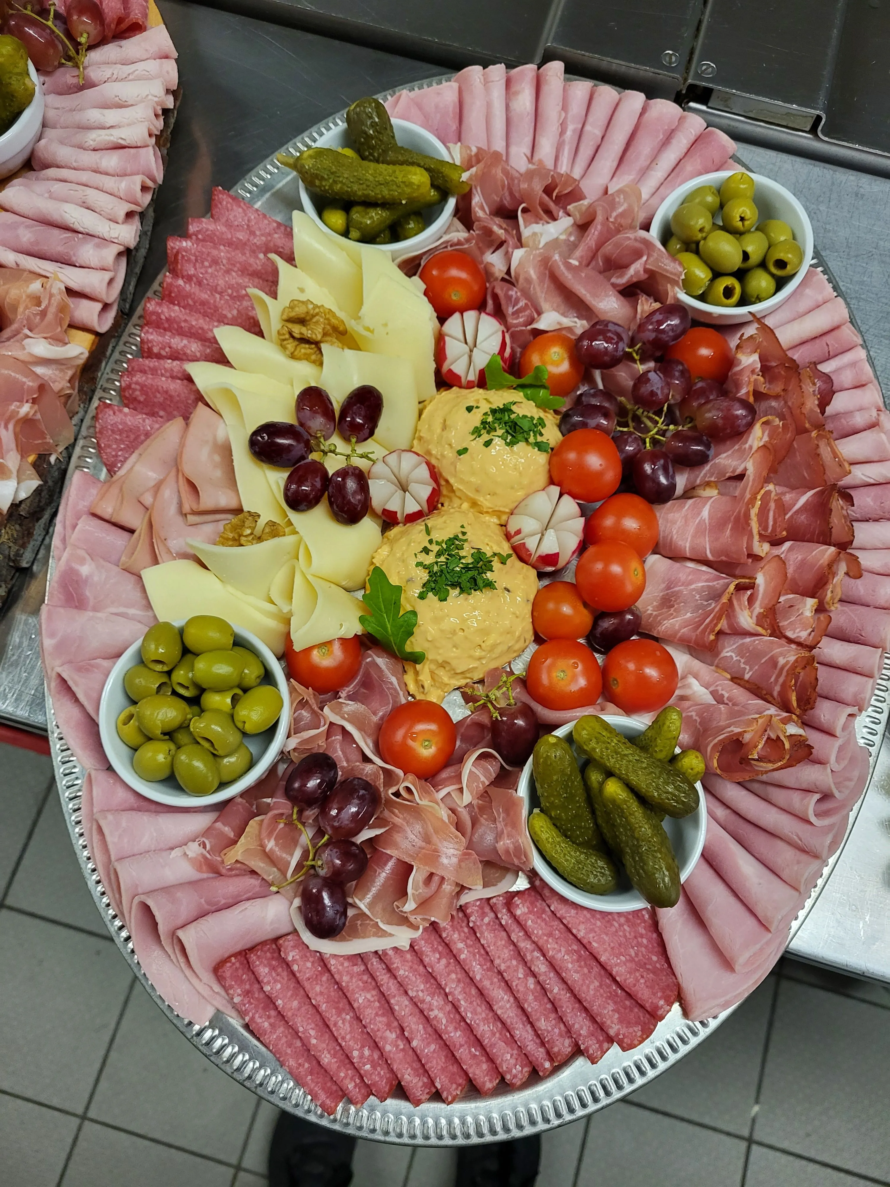 Eine gemischte Vorspeiseplatte